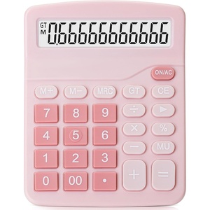 image:imageMr Pen Calculator Pink Calculators Large Display  Standard Function Calculator 12Digit Calculators Desktop Office Calculator Desktop CalculatorPink