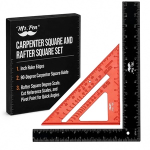 image:imageMr Pen Carpenter Square Set 2 Pack  7 Inch Rafter Square amp 12 Inch Framing Square Woodworking Measuring Tools for Carpentry Framing Roofing Layout