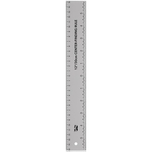 image:imageMr Pen Center Finding Ruler 1 Pack 12 Inch 30cm Stainless Steel  Imperial amp Metric Measurements Zero Centering Ruler 12 Inch