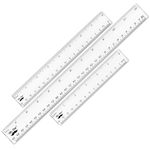 image:imageMr Pen Clear Ruler Set 3 Pack 6 8 and 12 Inch EasytoRead Markings  ScratchResistant Design Durable Plastic Rulers for Crafting Office amp School School Supplies