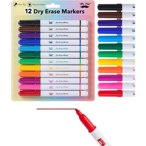 image:imageMr Pen Dry Erase Markers 12 Pack Assorted Colors Fine Tip  Dry Erase Whiteboard Markers for Writing on Whiteboards Weekly Planner Glass School Office Home12 Pack
