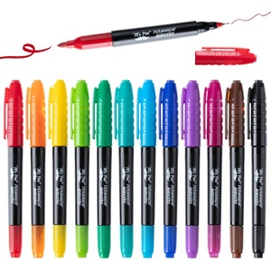 image:imageMr Pen Dual Tip Permanent Markers 12 Pack Fine amp Ultra Fine Tip  Fine Tip Permanent MarkersVibrant