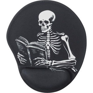 image:imageMr Pen Ergonomic Mouse Pad with Wrist Rest Grim Reader Design  Breathable Fabric with Memory Foam Cushion NonSlip Rubber Base Gel Mouse Pad with Wrist SupportGrim Reader