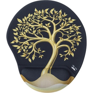 image:imageMr Pen Ergonomic Mouse Pad with Wrist Rest Grim Reader Design  Breathable Fabric with Memory Foam Cushion NonSlip Rubber Base Gel Mouse Pad with Wrist SupportGolden Tree