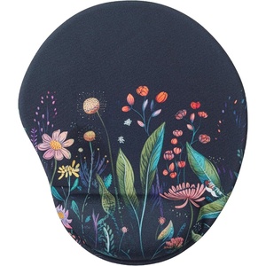 image:imageMr Pen Ergonomic Mouse Pad with Wrist Rest Grim Reader Design  Breathable Fabric with Memory Foam Cushion NonSlip Rubber Base Gel Mouse Pad with Wrist SupportMidnight Bloom