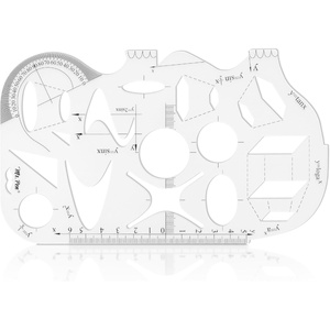 image:imageMr Pen Geometric Drawing Template  Mathematical Functions Plastic Template Plastic Shape Stencils for Drawing