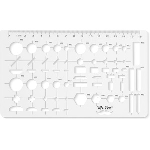 image:imageMr Pen Geometric Drawing Template Plastic Template Shape Stencils  Geometric Stencils1 pcs