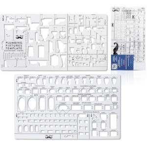 image:imageMr Pen Geometric Drawing Template Plastic Template Shape Stencils  Geometric Stencils2 pcs