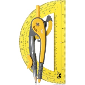 image:imageMr Pen Geometry Compass and Protractor Set 6 Inch Compass  6 Inch Protractor Drawing Tool for School Clear Plastic Easy Grip Precision Design for Math Art Drafting ArchitectureYellow