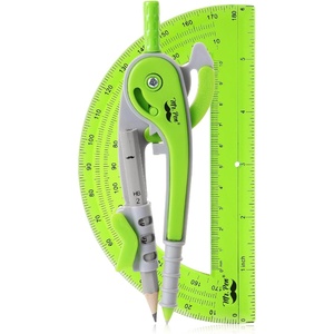 image:imageMr Pen Geometry Compass and Protractor Set 6 Inch Compass  6 Inch Protractor Drawing Tool for School Clear Plastic Easy Grip Precision Design for Math Art Drafting ArchitectureLight Green