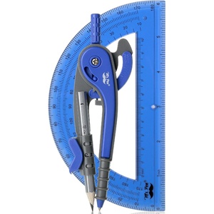 image:imageMr Pen Geometry Compass and Protractor Set 6 Inch Compass  6 Inch Protractor Drawing Tool for School Clear Plastic Easy Grip Precision Design for Math Art Drafting ArchitectureMidnight Blue