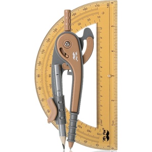image:imageMr Pen Geometry Compass and Protractor Set 6 Inch Compass  6 Inch Protractor Drawing Tool for School Clear Plastic Easy Grip Precision Design for Math Art Drafting ArchitectureDwarf Pony Brown