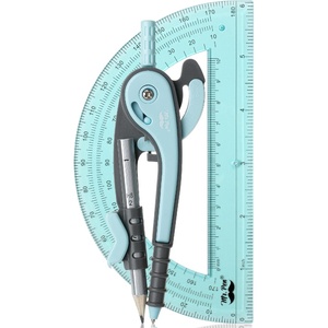 image:imageMr Pen Geometry Compass and Protractor Set 6 Inch Compass  6 Inch Protractor Drawing Tool for School Clear Plastic Easy Grip Precision Design for Math Art Drafting ArchitectureSky Blue
