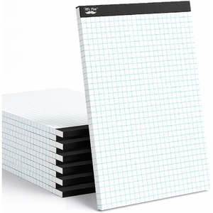 image:imageMr Pen Graph Paper 12 Pack 55 SheetsPack 85x11  4x4 4 Squares Per Inch Math Graph Paper Pad Computation Pads Bulk