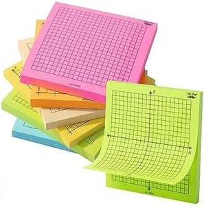 image:imageMr Pen Graph Sticky Notes 3x3 Inch 6 Pads 50 SheetsPad 300 Sheets  6 Grid Designs Bright Colors Square Graph Paper Notes Grid Sticky Note Pads for Math Study Journals PlannersBright