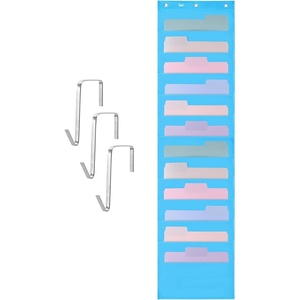 image:imageMr Pen Hanging Wall File Organizer 12 Pockets Pink  3 Overdoor Hangers Included Over The Door File Organizer Hanging Folder OrganizerBlue