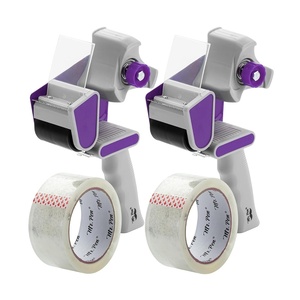 image:imageMr Pen Heavy Duty Packing Tape Dispenser Gun 2 Inch  4 Pack with 4 Clear Tape Rolls Handheld Tape Gun for Moving Shipping Sealing Boxes amp PackagingPurple