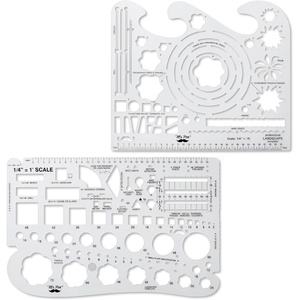 image:imageMr Pen Landscape Templates Architectural Templates Drafting Tools  Landscaping Tools Landscape Design Template Drafting Ruler Shapes Drawing StencilsClear