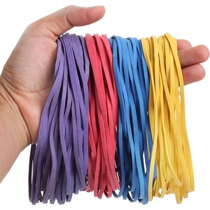 image:imageMr Pen Large Rubber Bands 7 Inch 100 Pack  Heavy Duty Rubber Band for File Folders Trash Can Office SuppliesBlue  Red  Yellow and Purple