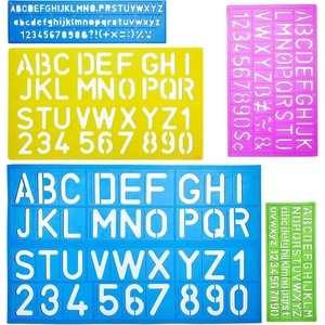 image:imageMr Pen Letters and Numbers Alphabet Templates Letter Stencils Pack of 514 9 1inches