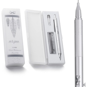 image:imageMr Pen Mechanical Pencil 05mm Metal Body Ideal for Writing and Drawing Includes Eraser