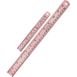 image:imageMr Pen Metal Straight Edge Ruler 4 pcs 6 8 12 14 Black  Stainless Steel Ruler Set Imperial amp Metric Measurements for Drawing Home Office EngineeringRose Gold