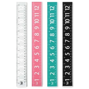 image:imageMr Pen Plastic Rulers with Large Numbers 4 Pack 12 Inch  EasytoRead Markings ScratchResistant Design Durable Ruler for Crafting Office amp School Colorful Rulers for Kids