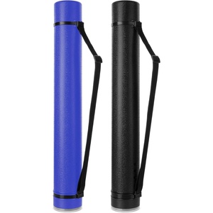 image:imageMr Pen Poster Storage Tube with Strap 2540 Extendable  for Blueprints Art work Maps Posters Documents Portable Durable Round Storage Cases with LidsBlack and Blue
