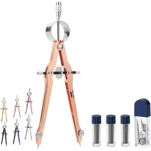image:imageMr Pen Professional Compass for Geometry Extra Lead  Metal Compass Drawing Tool for Students Drafting and Engineering Technical Drawings Circles and Geometry ProjectsRose Gold