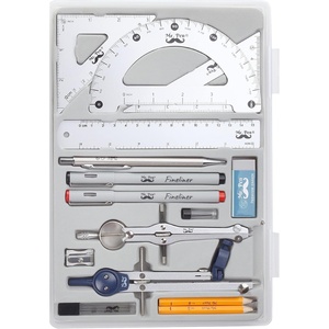 image:imageMr Pen Professional Geometry Set 15 pcs Drafting Tools with Protractor  Compass Metal Ruler Triangles Pens amp Pencils Complete Geometry amp Drafting Kit for Architects Engineers amp StudentsSilver