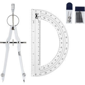 image:imageMr Pen Protractor and Compass Set Compass Protractor Set Protractor  Compass for Geometry Math Compass Compass School Math Compass and Protractor Geometry Tools Set