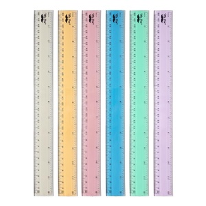 image:imageMr Pen Ruler 12 inch Ruler 6 Pack Vintage Colors Clear Rulers 12 Inch  RulersMorandi
