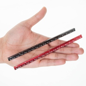 image:imageMr Pen Small Architectural Scale Ruler Aluminium 6 Inch 2 Pack  Black and Blue Pocket Size Ruler Triangle Ruler Metal Ruler Set Architect Scale Ruler for BlueprintsA Black  Red