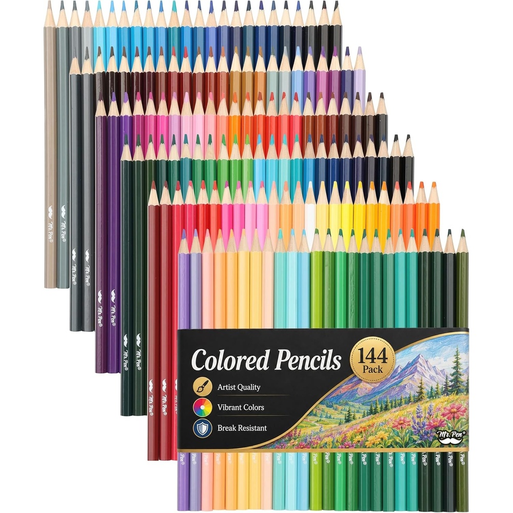 image:imageMr Pen Colored Pencils 144 Pack Color Pencil Set Color Pencils