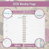 image:image2026 Planner Weekly and Monthly Calendar Planner for Women  Jan 2026  Dec 2026 Hardcover Planning Agenda book Spiral Bound Inner Pocket 63 x 85Spring Meadow