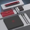 image:imageMr Pen 05mm Metal Mechanical Pencil Set with Lead Refills amp Erasers  2 Pack 2x Tubes Lead Refill 2x Erasers Red Faux Leather Pencil Case for School Supplies Note Taking Fathers Day Gift