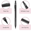 image:imageMr Pen 05mm Metal Mechanical Pencil Set with Lead Refills amp Erasers  2 Pack 2x Tubes Lead Refill 2x Erasers Red Faux Leather Pencil Case for School Supplies Note Taking Fathers Day Gift