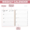image:imageMr Pen 20262027July 2026  June 2027  Weekly amp Monthly Calendar Notebook Blush Hardcover Spiral Bound with Tabs and Inner Pocket A5 63 x 85