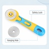 image:imageMr Pen 45mm Rotary Cutter with 1 Extra Blade Ergonomic Handle  Rotary Cutter for Fabric Fabric Cutter Fabric Cutter Wheel Fabric Rotary Cutter Rotary Cutting Tool Rotary Fabric Cutter