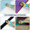 image:imageMr Pen 45mm Rotary Cutter with 1 Extra Blade Ergonomic Handle  Rotary Cutter for Fabric Fabric Cutter Fabric Cutter Wheel Fabric Rotary Cutter Rotary Cutting Tool Rotary Fabric Cutter