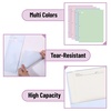 image:imageMr Pen 4Pocket Folders 4 Pack 125 x 95 Pastel Colors  TearResistant Paper Folders with Pockets 3 Holes Punched High CapacityPastel