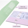 image:imageMr Pen 4Pocket Folders 4 Pack 125 x 95 Pastel Colors  TearResistant Paper Folders with Pockets 3 Holes Punched High CapacityPastel