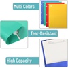 image:imageMr Pen 4Pocket Folders 4 Pack 125 x 95 Pastel Colors  TearResistant Paper Folders with Pockets 3 Holes Punched High CapacityVibrant