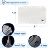 image:imageMr Pen A6 Binder Pockets 8 Pack 6 Holes  Clear Zipper Folders for Budgeting Cash Envelopes and Document Organization
