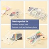 image:imageMr Pen A6 Binder Pockets 8 Pack 6 Holes  Clear Zipper Folders for Budgeting Cash Envelopes and Document Organization