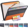 image:imageMr Pen Accordion File Organizer 13 Pockets Orange  Letter A4 Paper Document Accordion Folder Expanding File Folder with Sticky Labels Accordion File Folder Document Organizer
