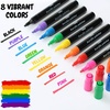image:imageMr Pen Acrylic Paint Marker Pens 8 Colors  Acrylic Paint Pens for Rocks Painting Glass Wood Ceramic Fabric Canvas Mugs Scrapbooking Rock Painting Pens Rock Art