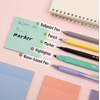 image:imageMr Pen Aesthetic Book Annotation Kit 38 pcs  12 No Bleed Aesthetic Highlighters 5 Gel Pens Black Ink 700 Transparent Sticky Notes amp Tabs for Study Bible JournalingSoft Delight