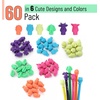 image:imageMr Pen Animal Pencil Top Eraser 60 Pack 6 Assorted Styles  Colorful Cute Animal Designs LatexFree NonToxic Cap Pencil Erasers for Kids TeachersAssorted