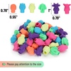 image:imageMr Pen Animal Pencil Top Eraser 60 Pack 6 Assorted Styles  Colorful Cute Animal Designs LatexFree NonToxic Cap Pencil Erasers for Kids TeachersAssorted